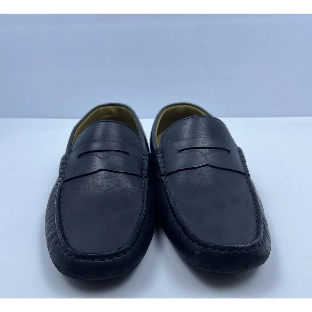 Vince Camuto Esmail Black Leather Slip On Driving Loafers Men's Size 8.5 M